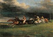 Theodore Gericault Epsom Derby Spain oil painting artist